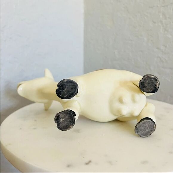 SEBASTIAN MINIATURE LC-013 Jell-O Cow‎ Milk Pitcher (Cereal Creamer 1952), RARE - Picture 7 of 11